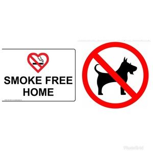 Smoke Free and a Pet Free Home